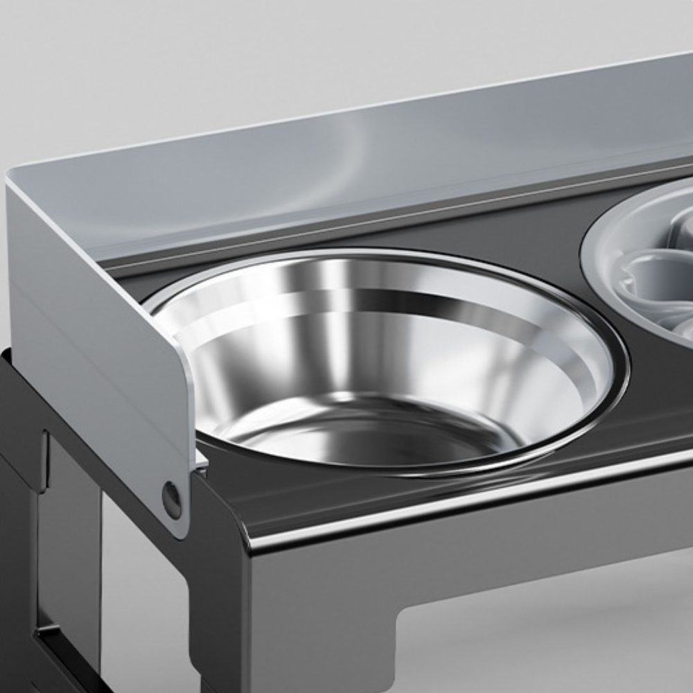 elevated dog bowl stainless steel